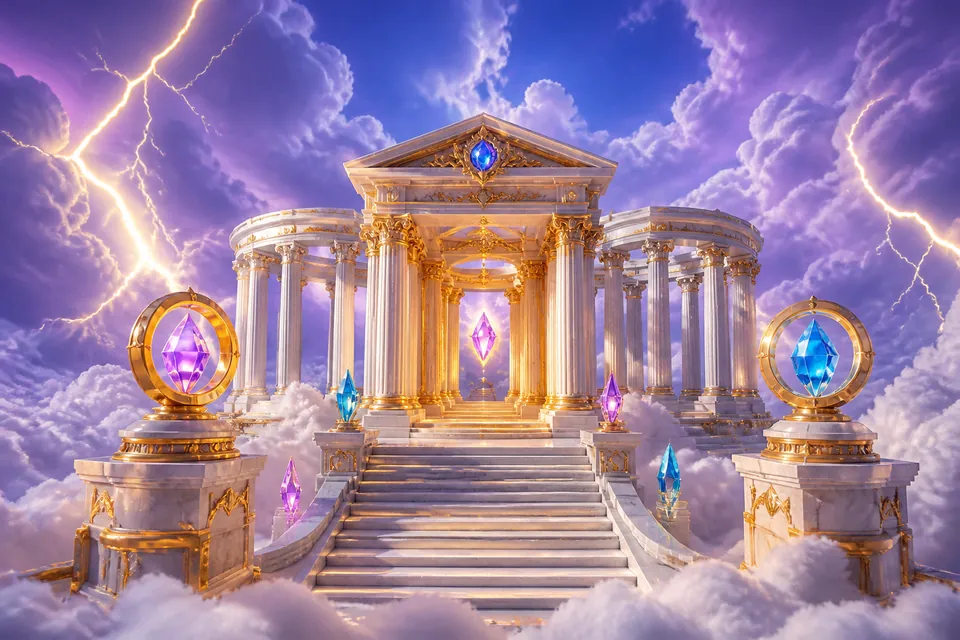 Illustrasjon i temaet til Gates of Olympus