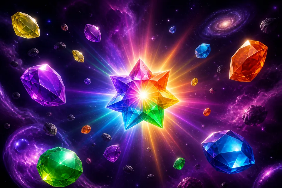 Illustrasjon i temaet til Starburst